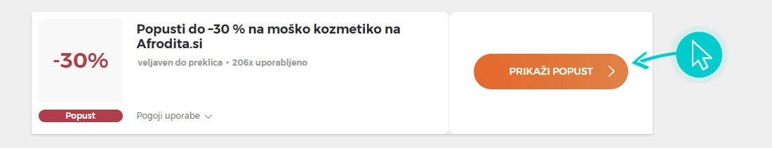 Kako uporabiti Afrodita popuste
