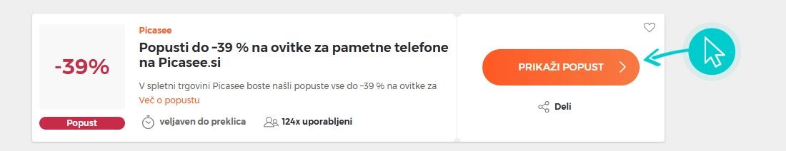 Kako uporabiti Picasee popuste