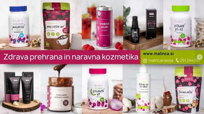 kozmetika, vitamini, ki jih prodaja spletna trgovina Malinca