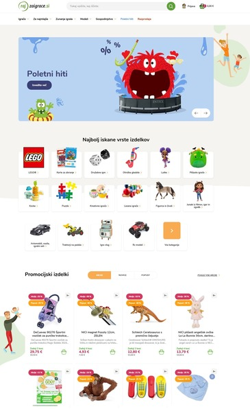 ta spletna trgovina je raj za nakup nove igrače