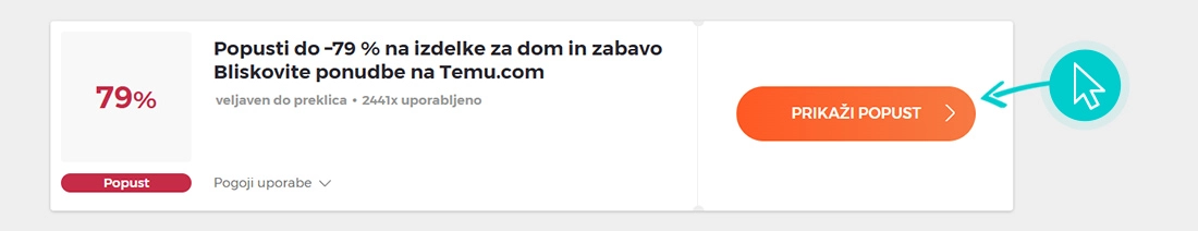 Kako uporabiti Temu popuste