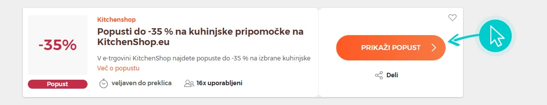 Kako uporabiti KitchenShop popuste