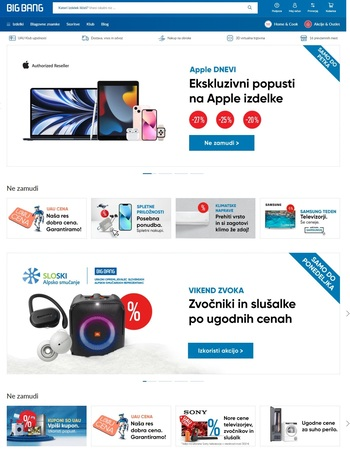 big bang spletna trgovina