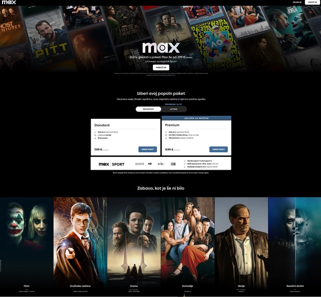 hbo max slovenija
