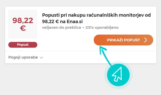 Kako uporabiti enaA popuste