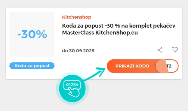 Primer kode za popust za KitchenShop