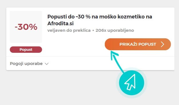 Kako uporabiti Afrodita popuste
