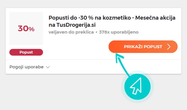 Kako uporabiti Tuš drogerija popuste