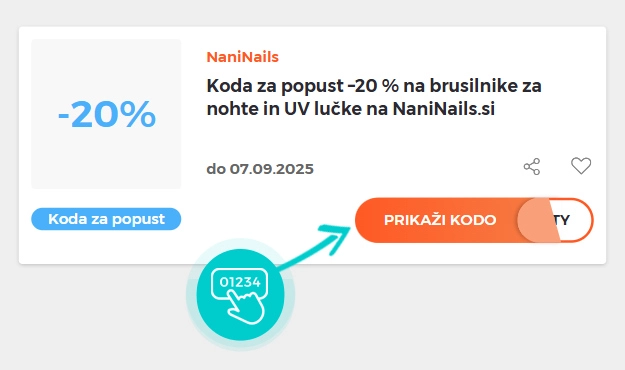 Primer kode za popust za NaniNails