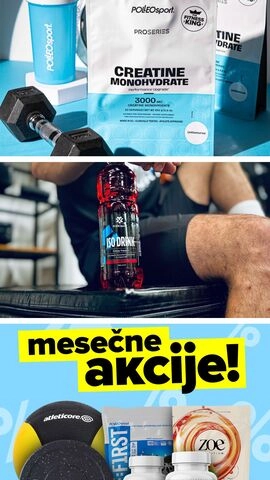 uporabite kupon in kupite ceneje proteine, pajkice, uteži