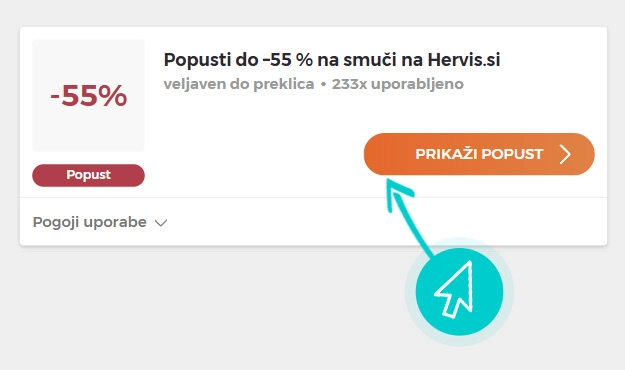 Kako uporabiti Hervis popuste