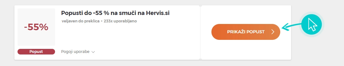 Kako uporabiti Hervis popuste