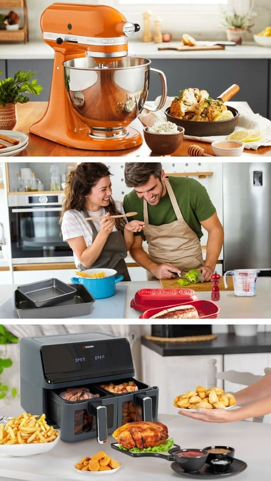 kuhinjski aparati in pripomočki za ljubitelje kuhanja in peke