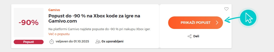 Kako uporabiti Gamivo popuste