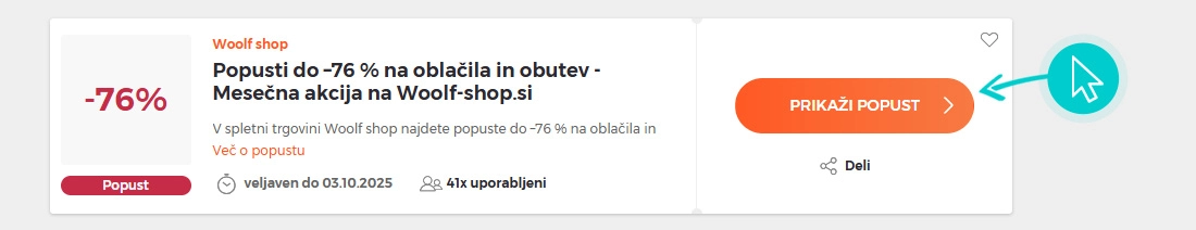 Kako uporabiti Woolf shop popuste