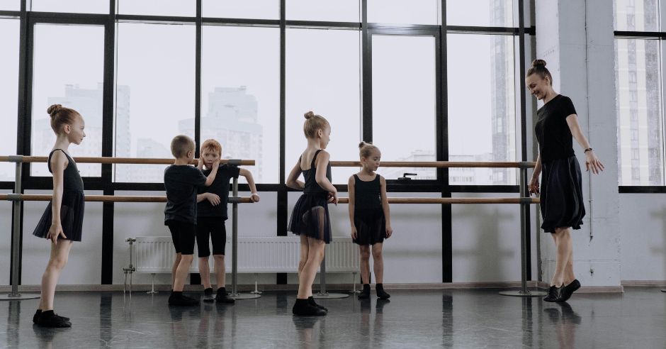 učenje baleta v skupini